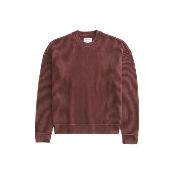 Hollister Sweater Men's Washable Burgundy