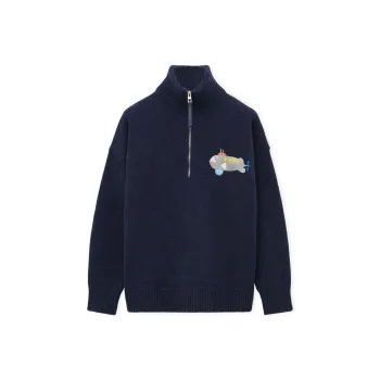 LOEWE x Suna Fujita SS25 Sweater Men's Dark Blue