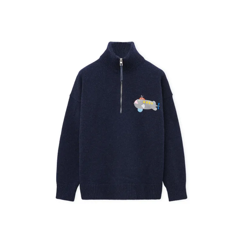 LOEWE x Suna Fujita SS25 Sweater Men's Dark Blue-0