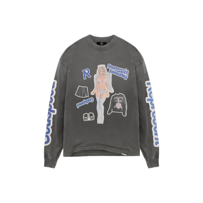 REPRESENT Printed Long sleeve T shirt-0