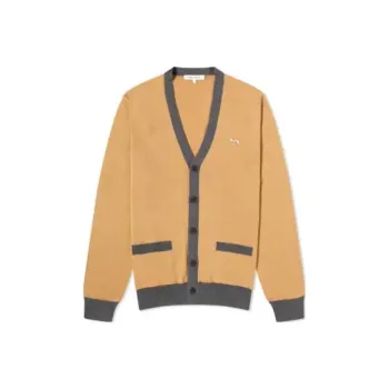 Maison Kitsune Baby Fox Patch Button Up Cardigan