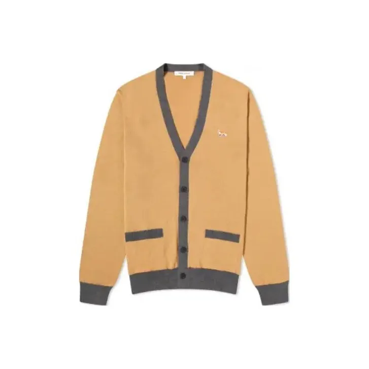 Maison Kitsune Baby Fox Patch Button Up Cardigan-0
