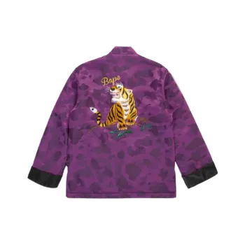 A BATHING APE Color Camo Padded China Jacket