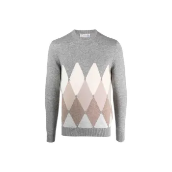 BALLANTYNE Diamond-pattern Cashmere Jumper