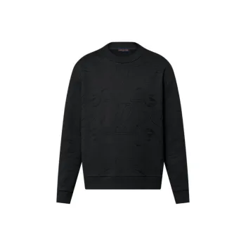 LOUIS VUITTON Embroidered Cotton Jersey Crewneck