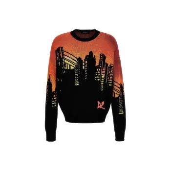DSQUARED 2 Graphic Intarsia Knit Jumper