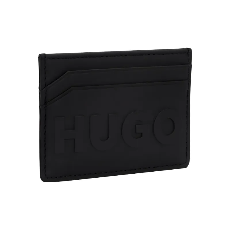 HUGO BOSS Sheepskin Card Holder Men's Black-1