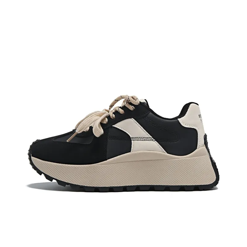 SUPEREDGE Slip Resistant And Abrasion Resistant Coverage Low Top Chunky Sneakers Women's-0