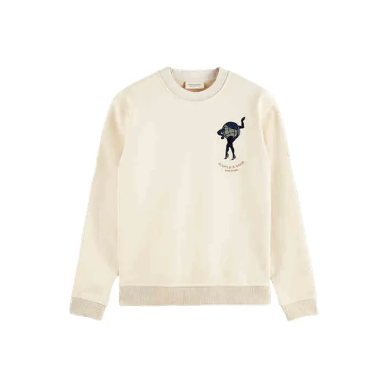 Scotch&Soda Sweatshirt Men's Arctic Ocean White-0