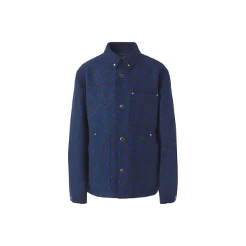 Burberry Monogram Jacquard Buttoned Jacket