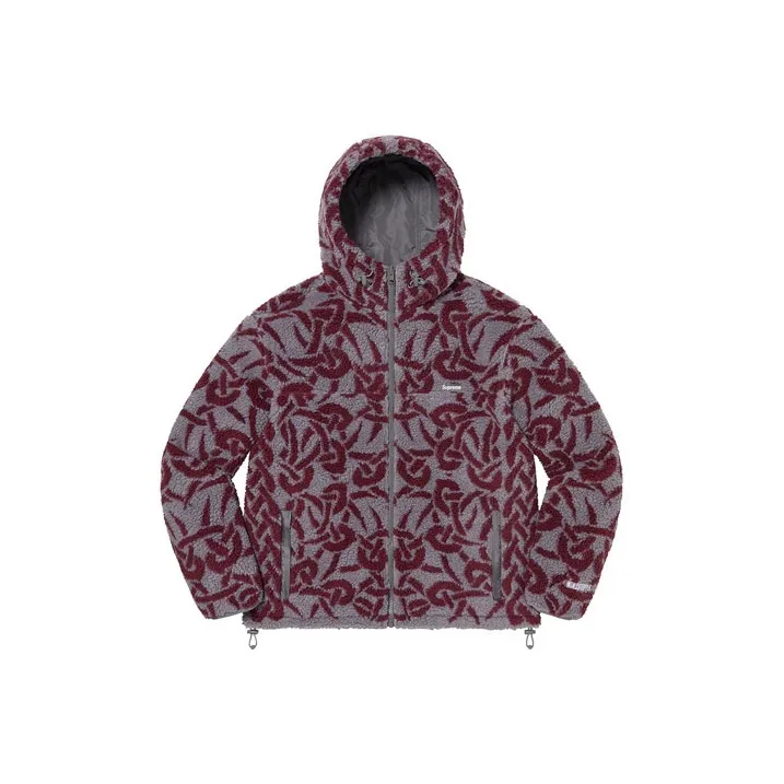 Supreme Celtic Knot Reversible Windstopper Fleece Hooded Jacket-3