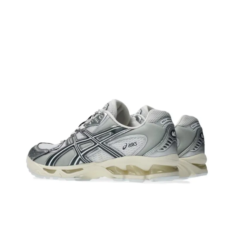 Asics GEL Nimbus 10.1 Anti Slip Wear Resistant Low Top Casual Running Shoes Unisex White Silver-3