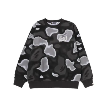 A BATHING APE Liquid Camo Bape Sta Relaxed Fit Crewneck
