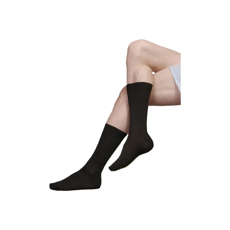 HERMES Mid Calf Socks Men's 1 Pack Black-0