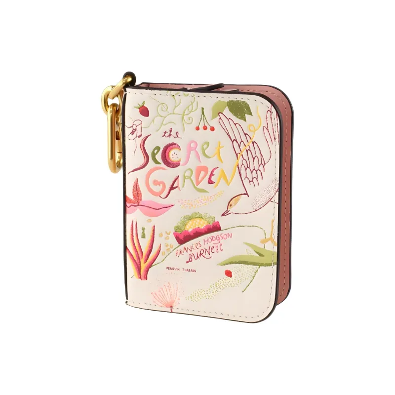 Kate Spade Storyteller Cow Leather Wallets Coin Purses Women's White-4