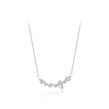 MGS 999 Fine Silver Sweet Confession, Bright Light Luxury, Fairy Spirit, White Niche Simple Design Women's