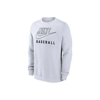 Nike Swoosh Club Fleece Men's Baseball Pullover Crew Neck Sweatshirt