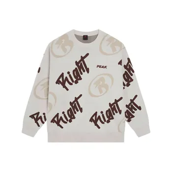 PEAK Sweater Men's White Beige Yellow