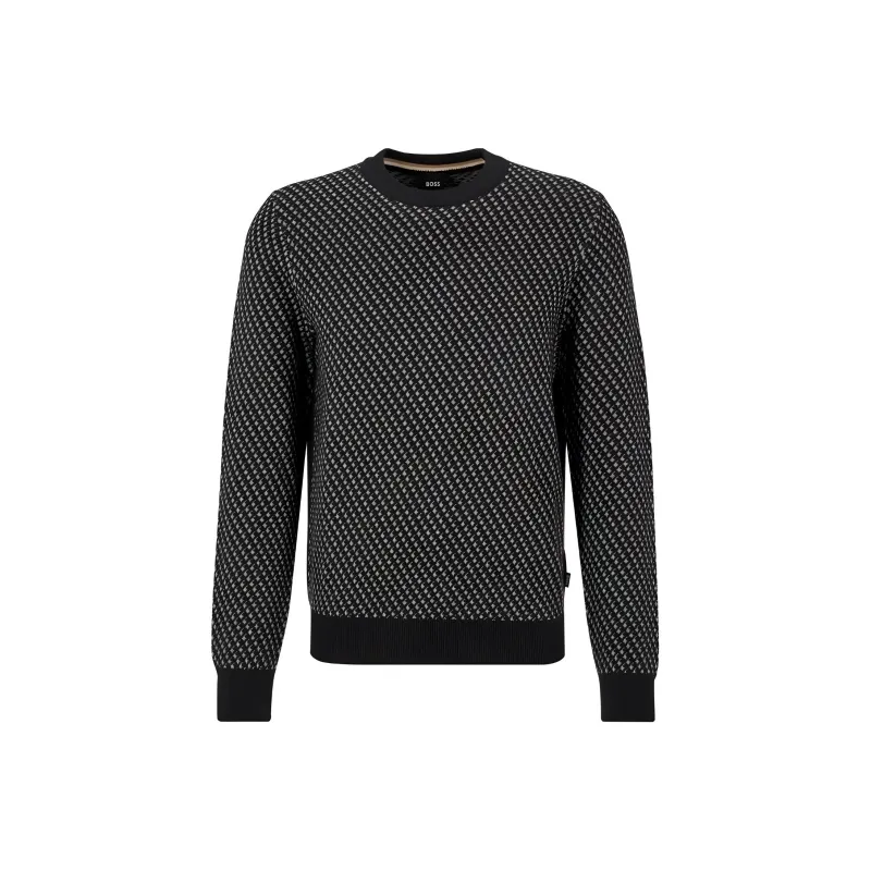 HUGO BOSS FW24 Sweater Men's Black-0
