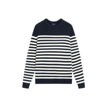 THEORY Striped Crewneck Knit Sweater