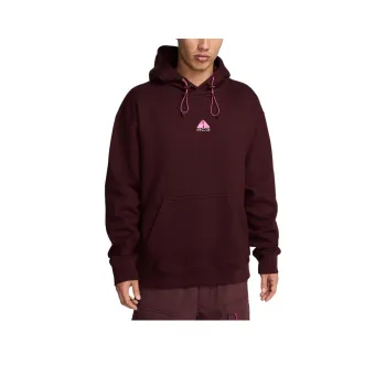 Nike ACG THERMA FIT Pullover Sweatshirt Men's Burgundy Red/Laser Fuchsia/Summit White