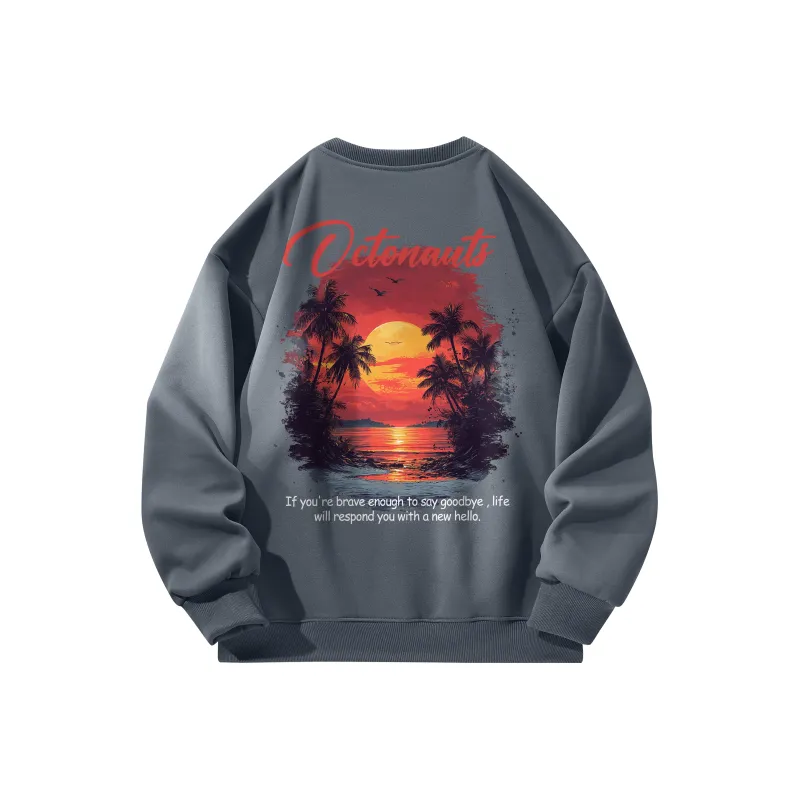 Small Columns Under The Sea Sweatshirt Unisex-5