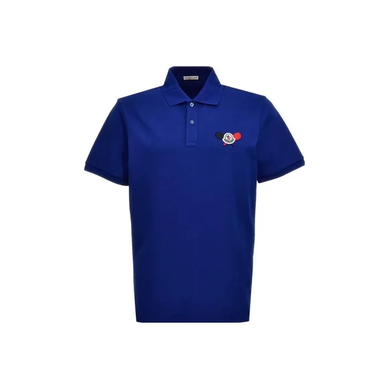 Moncler Polo Shirts Men Blue-0