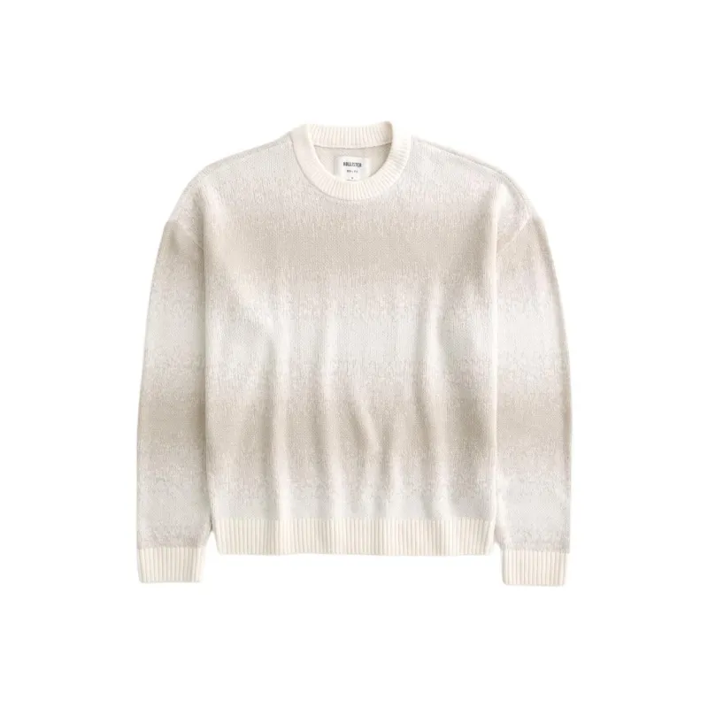 Hollister Sweater Men's Cream Stripes-0