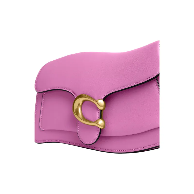 COACH Tabby Glove Tanned Leather One Shoulder Handbag Women's Fuchsia-6