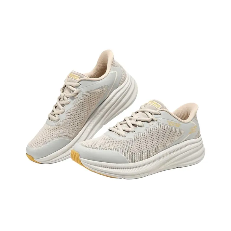 Skechers Slip Ins Anti Slip Wear Resistant Low Top Running Shoes Men's White Gray-2