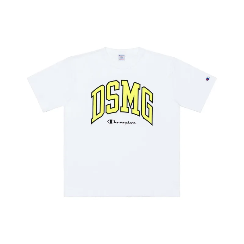 Champion DSMG Co-branded Edition T-Shirts Unisex Light Yellow-0