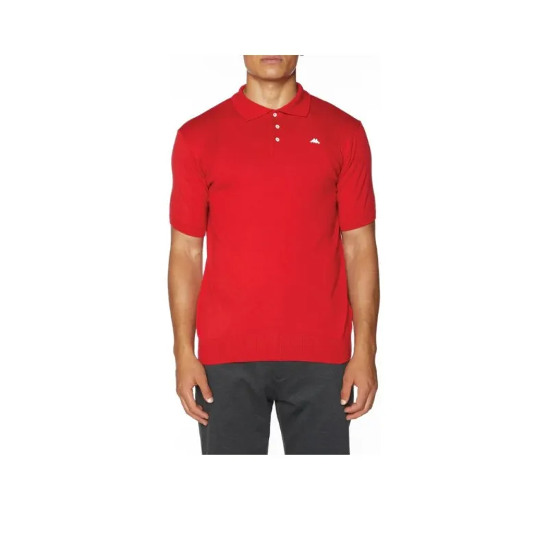 Kappa Robe Giovani Valon Knitwear Polo Shirt Unisex Red-0