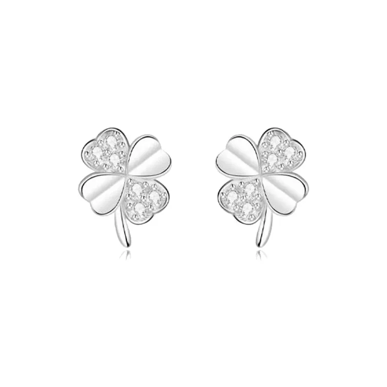WAW S999 Fine Silver Stud Earrings Women's-0