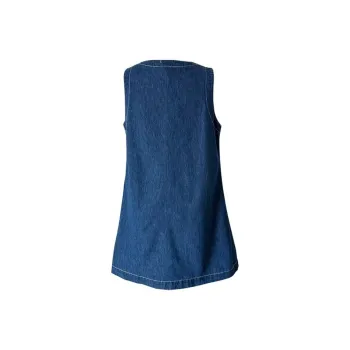 AFGGD Sleeveless Dress Women's Blue