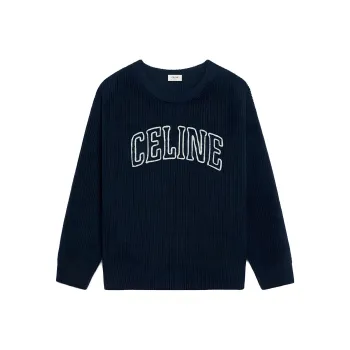 CELINE Oversized Sweater In Ribbed Wool