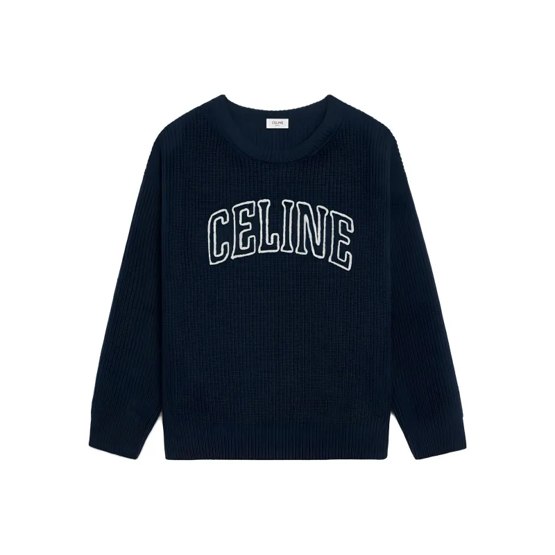 CELINE Oversized Ribbed Wool Sweater-0