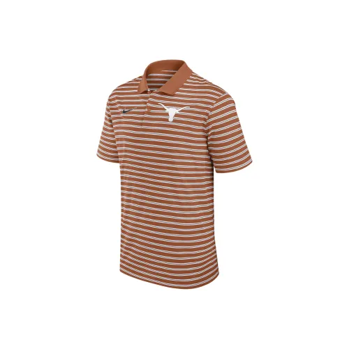 Nike Texas Longhorns Primetime Victory Striped Men's Nike Dri FIT College Polo