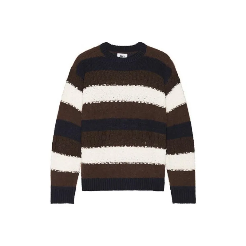 Obey Sweaters Men Brown-0
