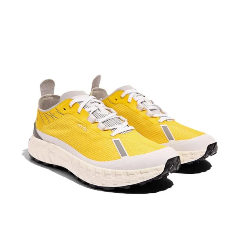 NORDA 001 Durable Breathable Low-Top Running Shoes Men's Bright Yellow-2