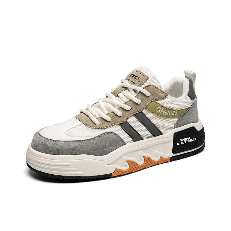 G.N.SHIJIA Lightweight Breathable Height Increasing Low Top Skateboard Shoes Men's-8