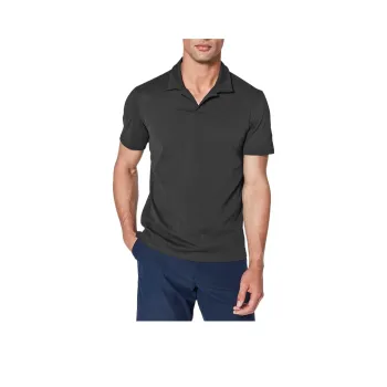 Lululemon Warped Sense Polo Shirt Men's Charcoal Black