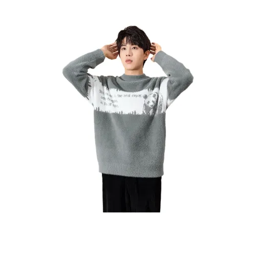 Tonlion Sweater Men's Gray Blue