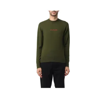 VERSACE JEANS COUTURE Embroidered logo Wool Jumper