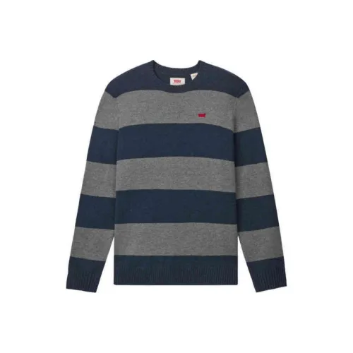 Levi’s Sweater Men's Blue Gray Stripes