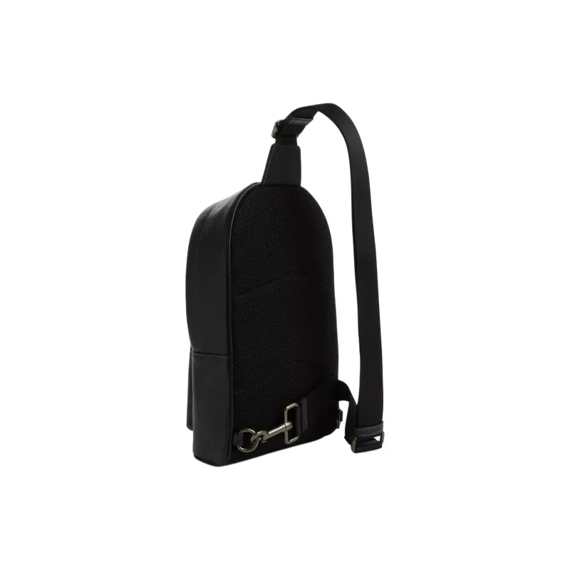 COACH West Calfskin Sling Bag, Fanny Pack Trumpets Men's Black-1