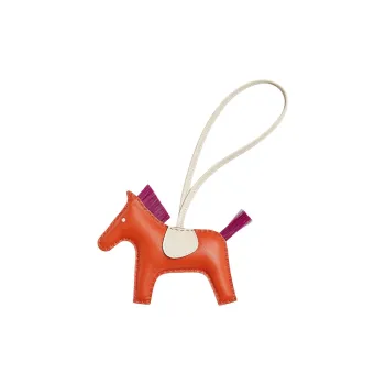 HERMES Rodeo Milo Lambskin Bag Charm Bag Accessory Unisex Mulan Color