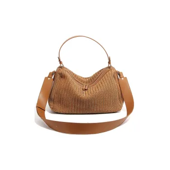 YOCAMU Cow Leather Pillow Bag Shoulder Bag Large Size Women's
