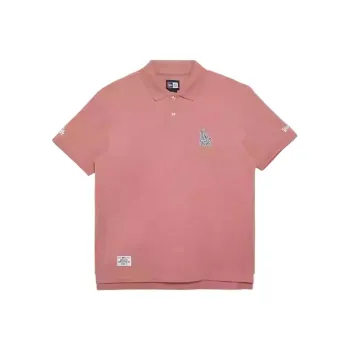 New Era x MLB Blue And White Porcelain Series FW24 Polo Shirt Unisex Pink