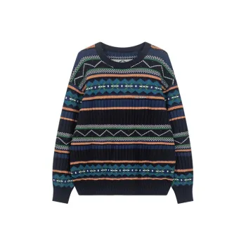 Bosieagender Sweater Unisex Navy Blue