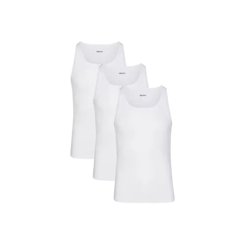 SKIMS Tank Tops Men's 3 Pack CHALK/Chalk